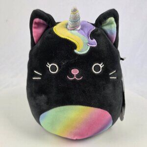 Squishmallow Caylee The Black Cat Unicorn 8 inch Plush Caticorn NWT